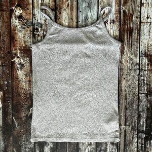 Justice Gray Basics Fitted Tank Top